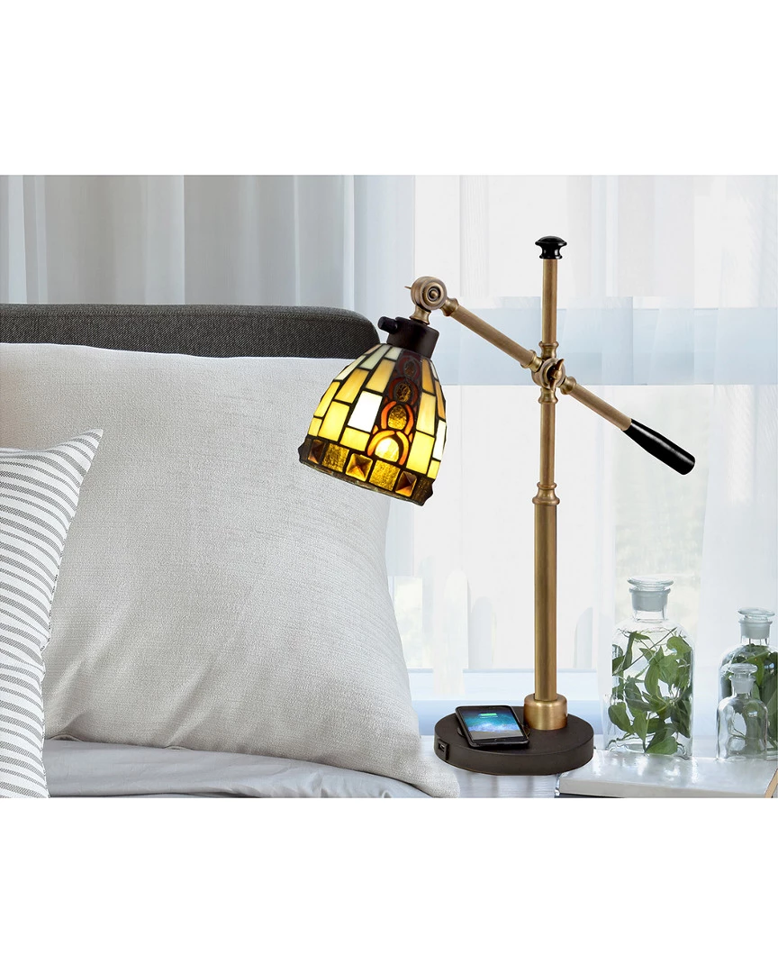 Budget π Dale Tiffany Baroque Accent Lamp With Wirelss And USB Charger Home Table & Desk Lamps β€οΈ 2 Budget π Dale Tiffany Baroque Accent Lamp With Wirelss And USB Charger Home Table & Desk Lamps β€οΈ - Image 2