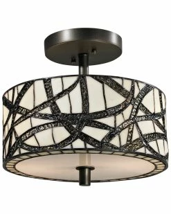 Budget 🔥 Dale Tiffany Willow Cottage Semi Flush Mount Home Sconces & Wall Mounts ✔️