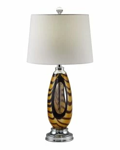 Hot Sale π₯ Dale Tiffany Bengal Tiger Art Glass Table Lamp Home Table & Desk Lamps π