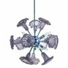 New 🌟 Dale Tiffany Yuri Purple 6-Light Art Glass Hanging Fixture Home Ceiling Lighting 😍