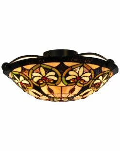 Budget π Dale Tiffany Mccartney Flush Mount Home Sconces & Wall Mounts π