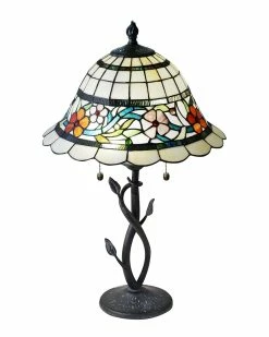 Buy 𧨠Dale Tiffany Anani Floral Table Lamp Home Table & Desk Lamps βοΈ