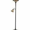 Cheapest 👍 Dale Tiffany Tompkins Torchiere Floor Lamp With Side Light Home Floor Lamps 👍
