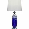 Wholesale ✨ Dale Tiffany Blue Marble 24% Lead Hand Cut Crystal Table Lamp Home Table & Desk Lamps 🛒