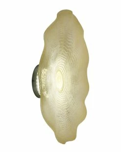 Cheap 🔥 Dale Tiffany Beige Feather 20"D LED Hand Blown Art Glass Wall Light Fixture Home Sconces & Wall Mounts ✨