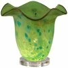 New ❤️ Dale Tiffany Green Apple Hand Blown Art Glass Accent Lamp Home Table & Desk Lamps ⌛