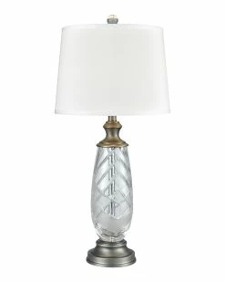 Cheap β Dale Tiffany Lake Butler 24% Lead Hand Cut Crystal Table Lamp Home Table & Desk Lamps π