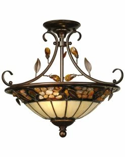 Cheapest π Dale Tiffany Pebble Stone Hanging Fixture Home Ceiling Lighting π