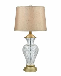 Promo π Dale Tiffany Ridgewood 24% Lead Hand Cut Crystal Table Lamp Home Table & Desk Lamps β¨