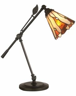 New β¨ Dale Tiffany Amantha Leaf Desk Lamp Home Table & Desk Lamps π