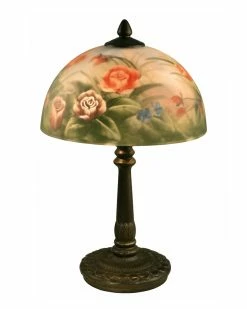 Best deal 🎁 Dale Tiffany Rose Dome Hand Painted Table Lamp Home Table & Desk Lamps 👏