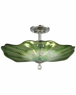 Deals 🧨 Dale Tiffany Waterfront Hand Blown Art Glass Semi Flush Mount Home Sconces & Wall Mounts 💯
