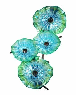 Discount ✨ Dale Tiffany Waterfront Hand Blown Art Glass Wall Light - 4 Favrile Home Sconces & Wall Mounts ✔️