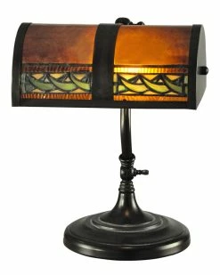 Budget 🔔 Dale Tiffany Egyptian Mica And Desk Lamp Home Table & Desk Lamps 🛒
