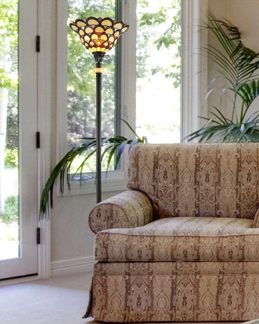 Cheapest β Dale Tiffany Peacock Torchiere Home Floor Lamps 𧨠2 Cheapest β Dale Tiffany Peacock Torchiere Home Floor Lamps 𧨠- Image 2
