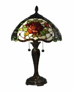 Deals 😍 Dale Tiffany Rose Table Lamp Home Table & Desk Lamps 💯