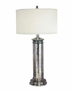 Cheap π₯° Dale Tiffany Silver Art Mosaic Art Glass Table Lamp Home Table & Desk Lamps π