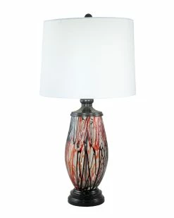 Hot Sale β Dale Tiffany Halen Painted Crystal Table Lamp Home Table & Desk Lamps β€οΈ