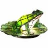 Promo 💯 Dale Tiffany Frog Lily Pad Accent Table Lamp Home Table & Desk Lamps 🤩