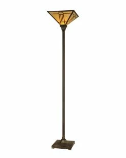 Outlet π Dale Tiffany Noir Mission Torchiere Floor Lamp Home Floor Lamps π