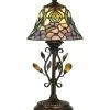 New 🔥 Dale Tiffany Crystal Peony Accent Table Lamp Home Table & Desk Lamps 🛒