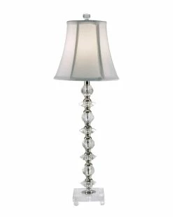 Discount ✨ Dale Tiffany Parvan Crystal Buffet Table Lamp Home Table & Desk Lamps ⭐