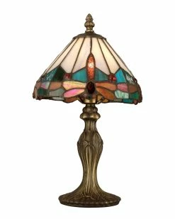 Cheap 👏 Dale Tiffany Roseate Jewel Dragonfly Accent Table Lamp Home Table & Desk Lamps 😍