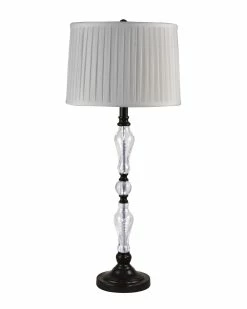 Hot Sale π Dale Tiffany Theola 24% Lead Hand Cut Crystal Table Lamp Home Table & Desk Lamps π