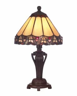 Wholesale 😉 Dale Tiffany Peacock Accent Table Lamp Home Table & Desk Lamps 🥰