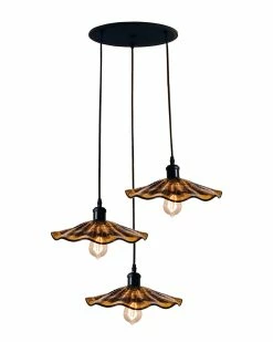 Outlet 𧨠Dale Tiffany Burnt Sienna Hand Blown Art Glass Hanging Fixture Home Ceiling Lighting π―