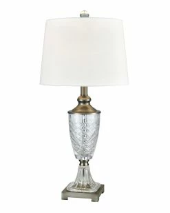 Best Sale π Dale Tiffany Castle Mountain 24% Lead Crystal Table Lamp Home Table & Desk Lamps π