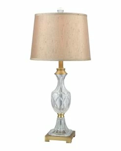 Wholesale 🔥 Dale Tiffany Jeana 24% Lead Hand Cut Crystal Table Lamp Home Table & Desk Lamps 😍