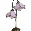 Wholesale 🎁 Dale Tiffany Poelking 2-Light Pink Lily Table Lamp Home Table & Desk Lamps 🧨