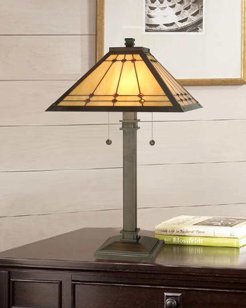 Budget π Dale Tiffany Jeweled Mission Table Lamp Home Table & Desk Lamps π 2 Budget π Dale Tiffany Jeweled Mission Table Lamp Home Table & Desk Lamps π - Image 2