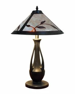 Best Pirce βοΈ Dale Tiffany Spring Leaves Mica Table Lamp Home Table & Desk Lamps π₯°