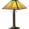 Outlet 🌟 Dale Tiffany Noir Mission Table Lamp Home Table & Desk Lamps ⌛