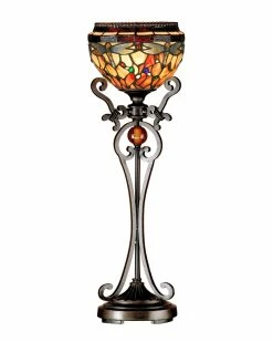 Brand new π Dale Tiffany Briar Dragonfly Uplight Table Lamp Home Table & Desk Lamps β