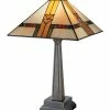 Cheap 🥰 Dale Tiffany Edmund Mission Table Lamp Home Table & Desk Lamps 🎁