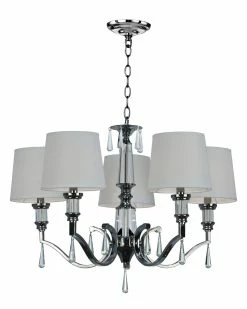 Cheapest 🛒 Dale Tiffany Eliza 5-Light Crystal Chandelier Home Ceiling Lighting 🌟