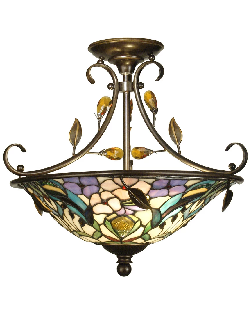 Promo 𧨠Dale Tiffany Peony Crystal Semi Flush Mount Home Sconces & Wall Mounts π 1 Promo 𧨠Dale Tiffany Peony Crystal Semi Flush Mount Home Sconces & Wall Mounts π