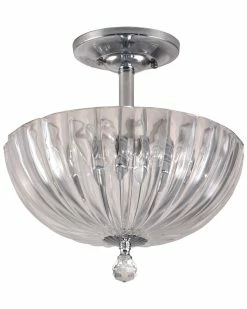 Outlet π Dale Tiffany Sereno Crystal Semi Flush Mount Home Sconces & Wall Mounts π