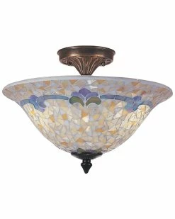 Cheap 🛒 Dale Tiffany Johana Mosaic Flush Mount Home Sconces & Wall Mounts 🌟