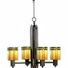 Discount 🌟 Dale Tiffany 4-Light Biscayne Mission Hanging Fixture Home Ceiling Lighting ⌛