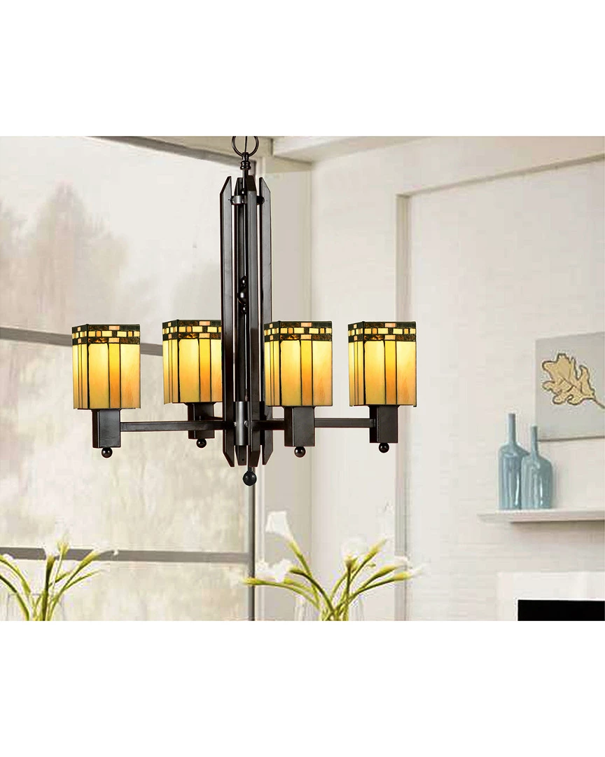 Discount π Dale Tiffany 4-Light Biscayne Mission Hanging Fixture Home Ceiling Lighting β 2 Discount π Dale Tiffany 4-Light Biscayne Mission Hanging Fixture Home Ceiling Lighting β - Image 2