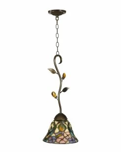 Best Sale 😉 Dale Tiffany Crystal Peony Hanging Fixture Home Ceiling Lighting ✔️