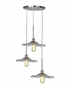 Best Sale ⭐ Dale Tiffany Almond 3-Light Hand Blown Art Glass Pendant Home Ceiling Lighting 👏