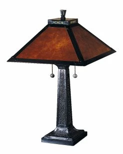 Deals 🤩 Dale Tiffany Camelot Mica Table Lamp Home Table & Desk Lamps ✔️