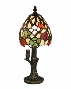 Discount β¨ Dale Tiffany Owl Garden Accent Lamp Home Table & Desk Lamps π―