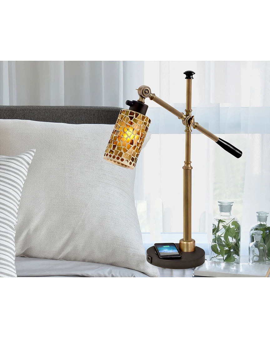 Deals 𧨠Dale Tiffany Knighton Mosaic Desk Lamp With Wireless And USB Charger Home Table & Desk Lamps β€οΈ 2 Deals 𧨠Dale Tiffany Knighton Mosaic Desk Lamp With Wireless And USB Charger Home Table & Desk Lamps β€οΈ - Image 2