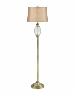 Best deal π― Dale Tiffany Brass Pineapple 24% Lead Hand Cut Crystal Floor Lamp Home Floor Lamps π